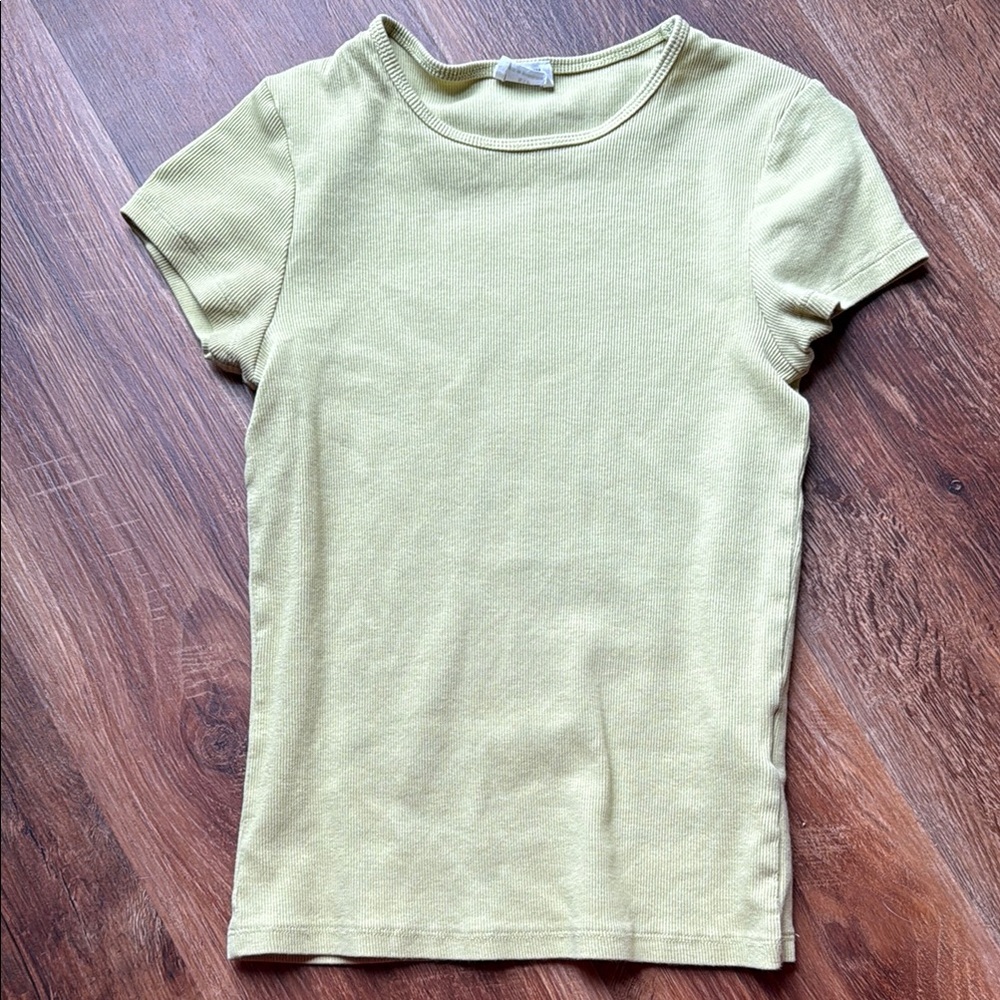 Cotton On Green Fitted Short Sleeve Tee